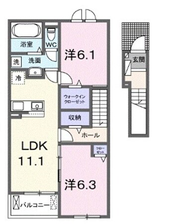 本竜野駅 徒歩35分 2階の物件間取画像